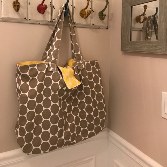 Echo Handbags - 🔥Sale! Reversible Polka Dot Tote Bag!