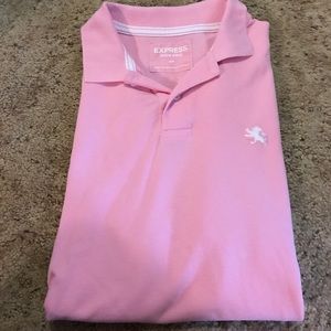 EXPRESS MENS LIGHT PINK POLO