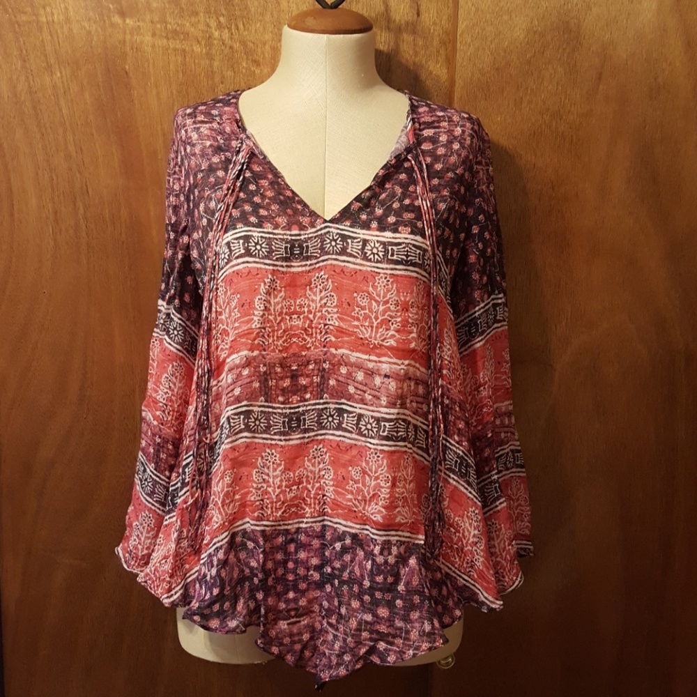 SALE! ⚡Silk Printed Top