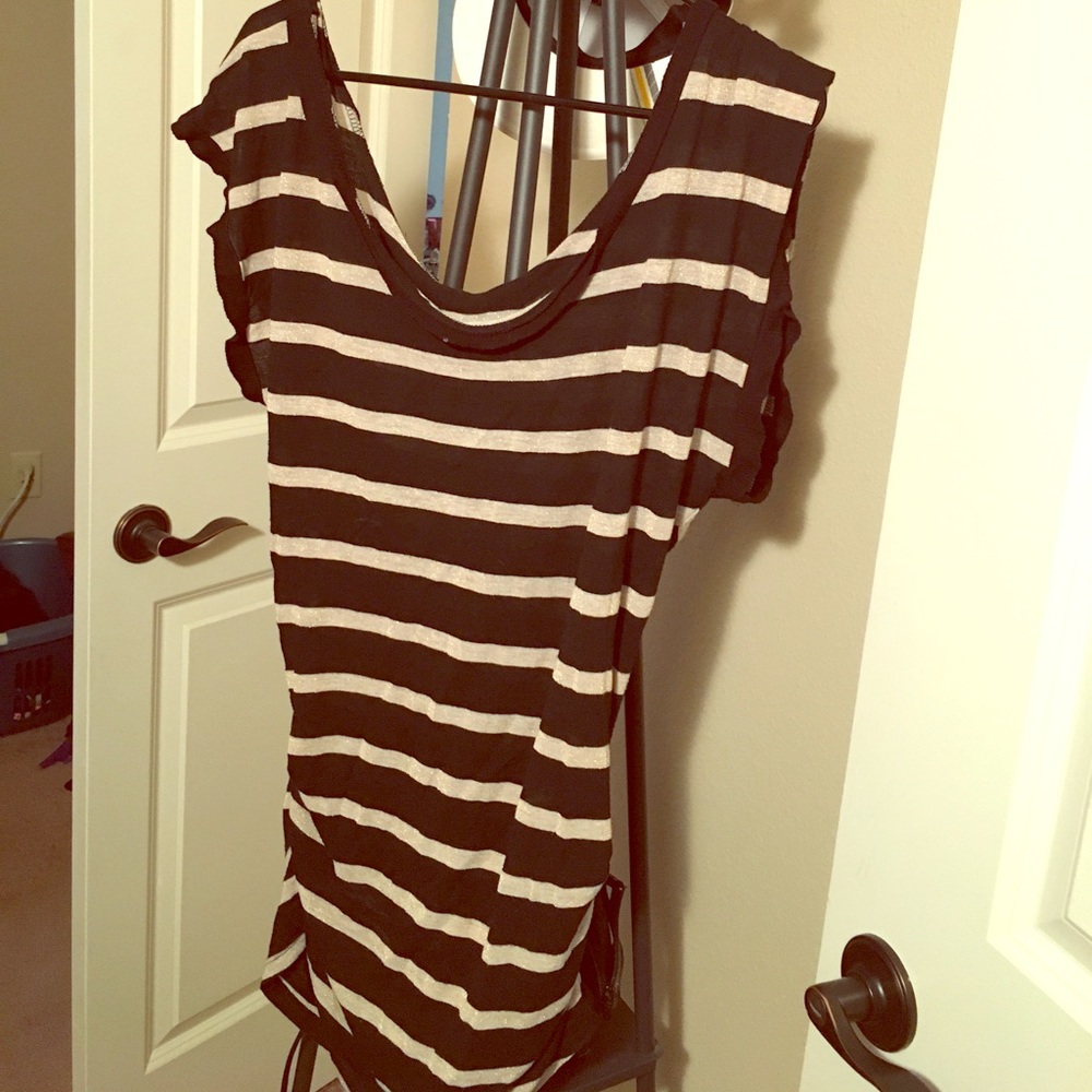 Stripe Cream & Black Shirt