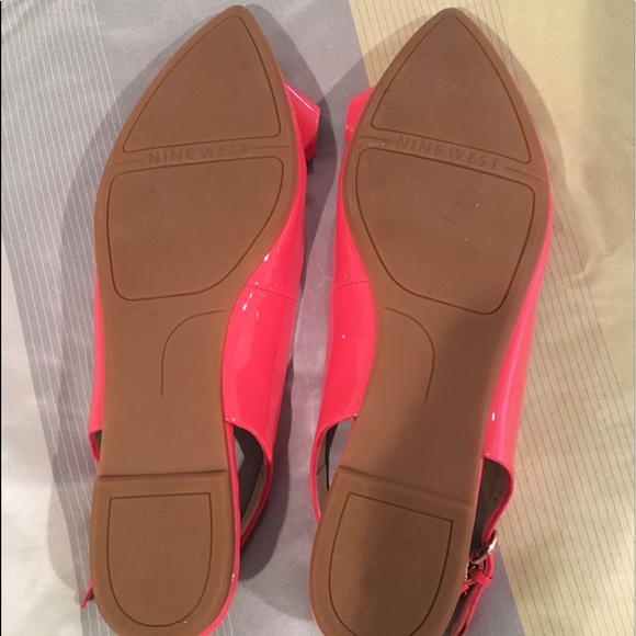 Nine West Bow sling back patent flats - Picture 3 of 7