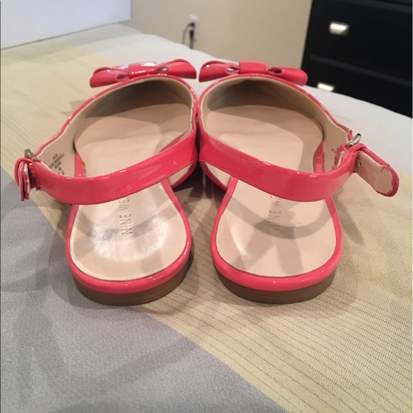 Nine West Bow sling back patent flats - Picture 4 of 7