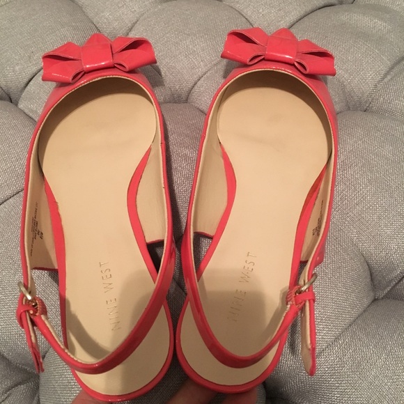 Nine West Bow sling back patent flats - Picture 7 of 7