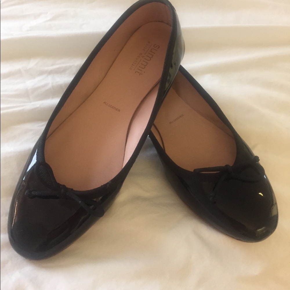 Summit Black Patent Ballet Flats