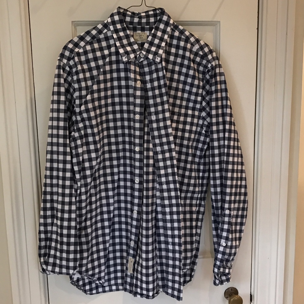 J. Crew Checkered Button down