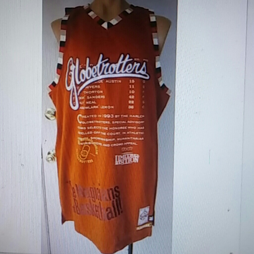 FUBU PLATINUM -HARLEM GLOBETROTTERS LTD JERSEY -2X