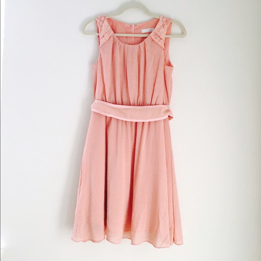 Peachy Chiffon looking summer dress