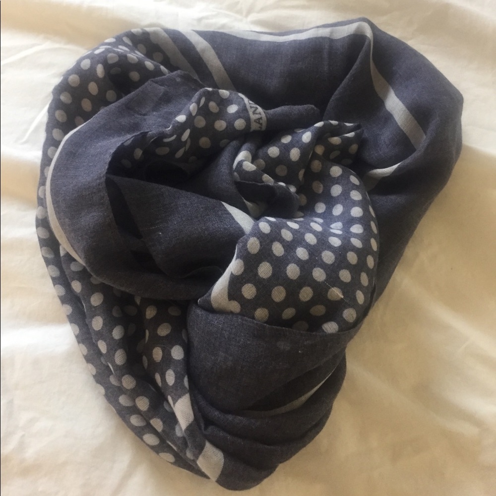 Blue Gray Summer Scarf