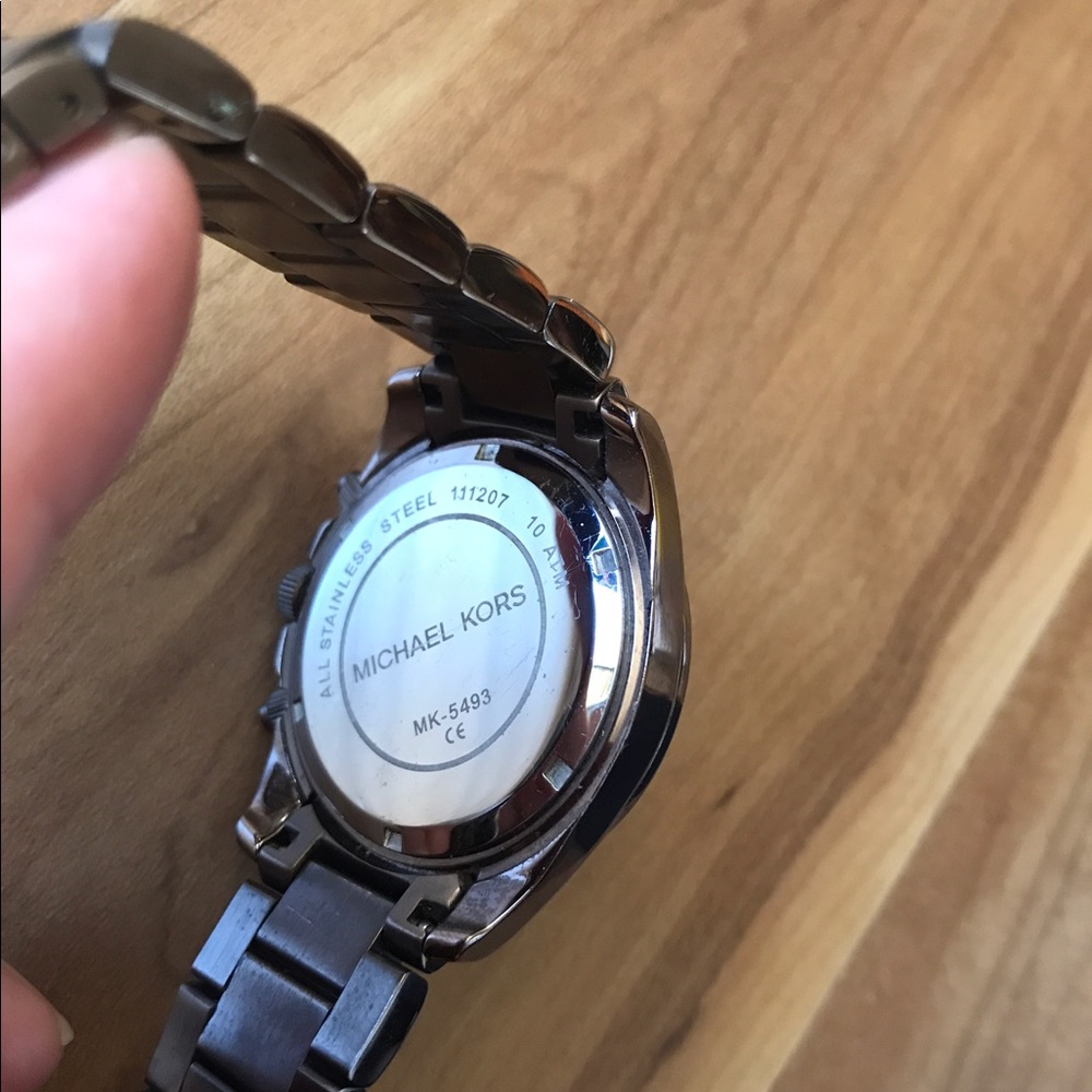 Michael Kors Chronograph Watch.  Espresso. - Picture 2 of 4