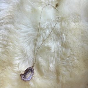 geode necklace from brandy melville