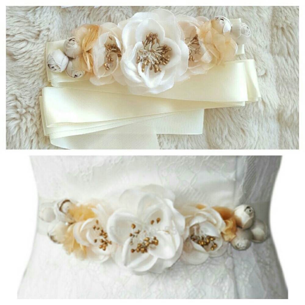 🍒NEW🍒 HANDMADE WEDDING SASH - Picture 2 of 5