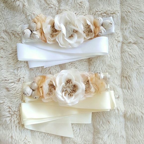 🍒NEW🍒 HANDMADE WEDDING SASH - Picture 3 of 5