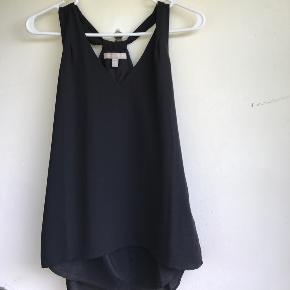 Banana Republic Black V-Neck Top - XXSP