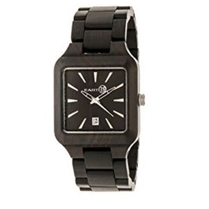 Earth Wood NWT 'Arapaho' Quartz Watch, Black