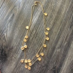 Gold coin layered necklace