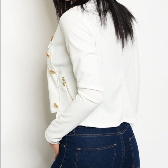 🔘 Double breasted military style blazer - Picture 2 of 8