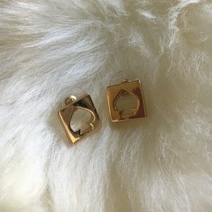 gold kate spade earrings