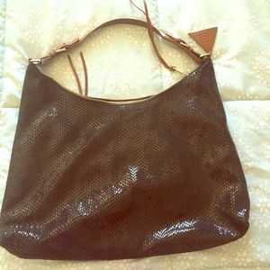 Black Shiny Shoulder Bag Sorial