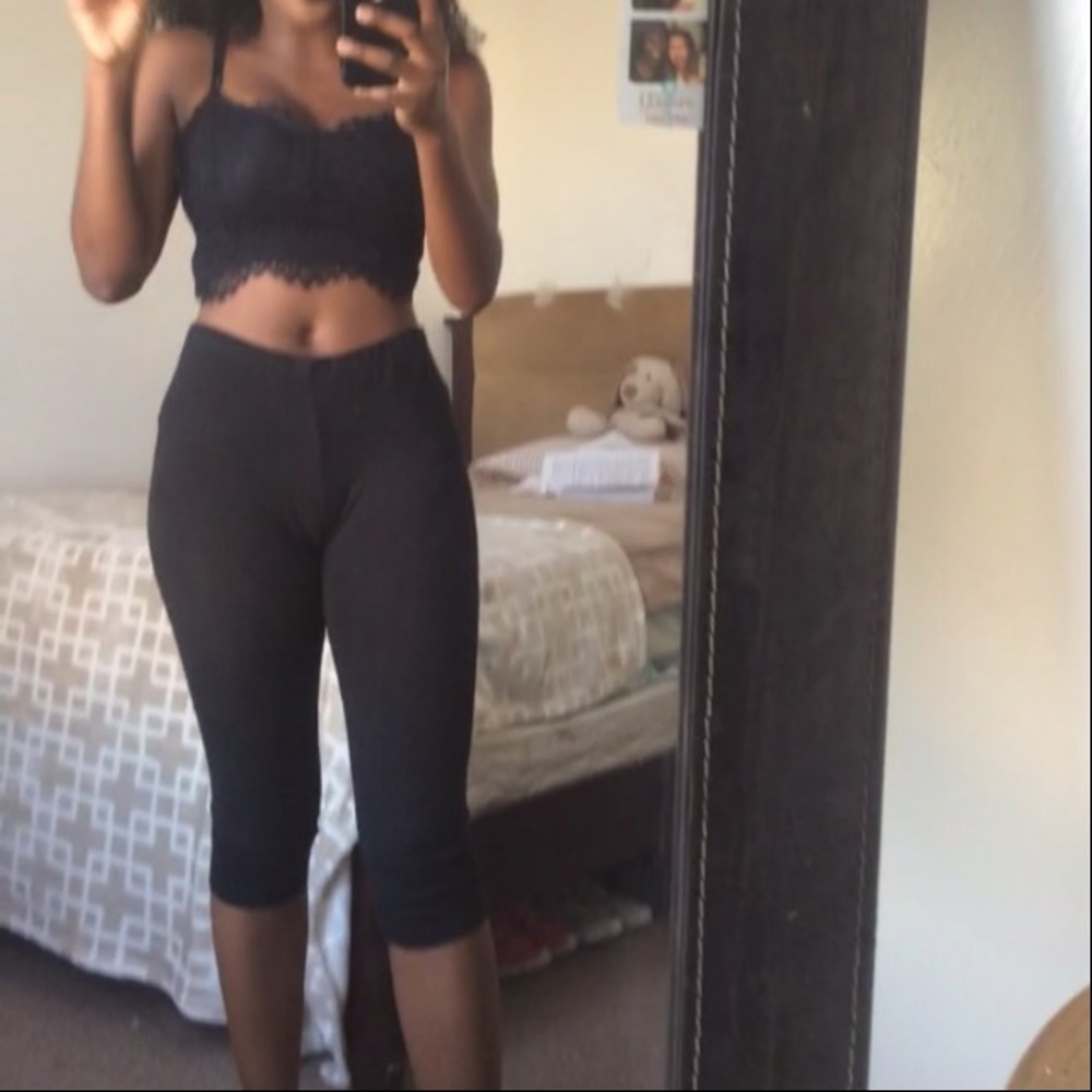 Fitted lace top