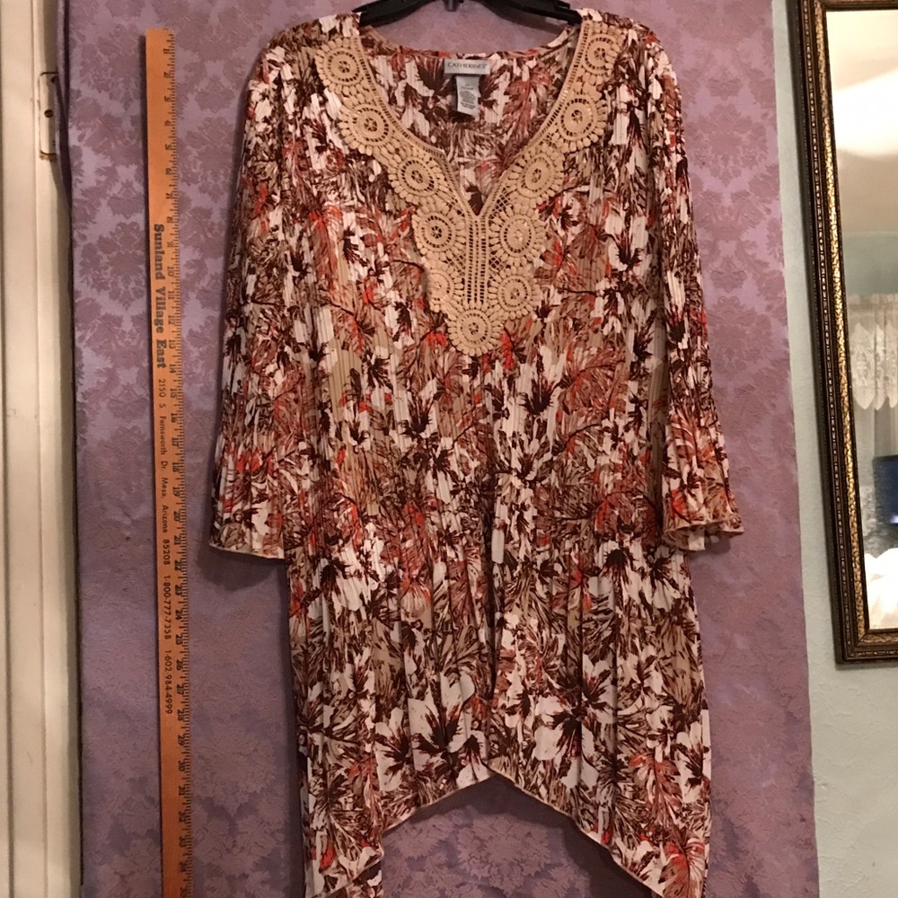 Catherines Bohemian Tunic shark bite pretty!