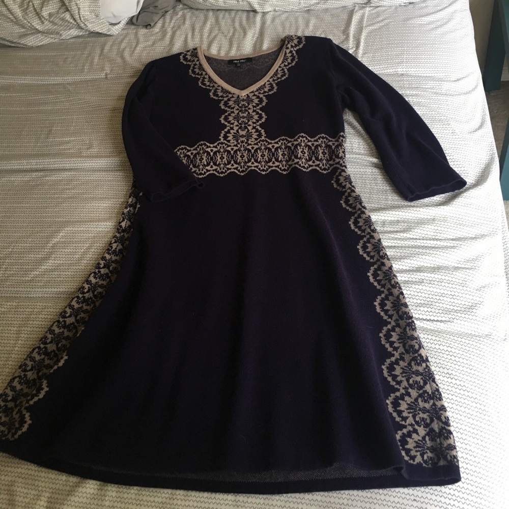 Purple Nine West Sweater Dress