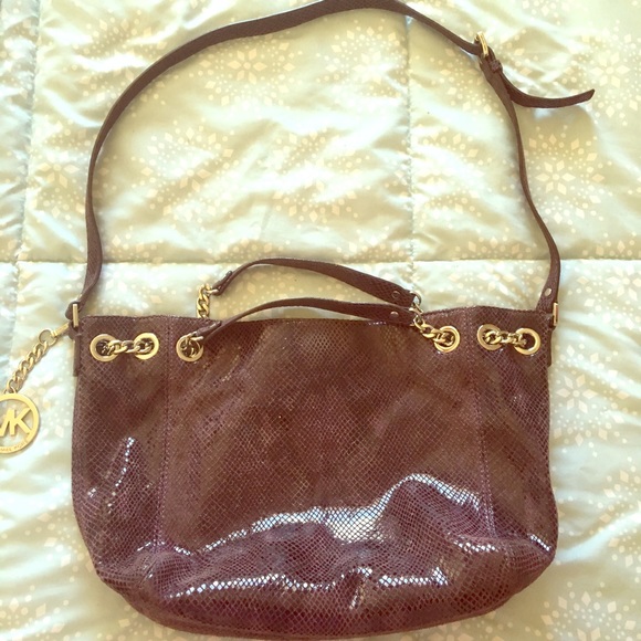 Michael Kors Python Embossed Tote - Picture 1 of 4