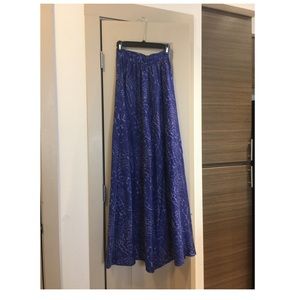 Rachel Zoe floor length silk skirt w/ slit
