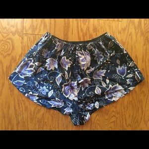 1970s floral sleep shorts