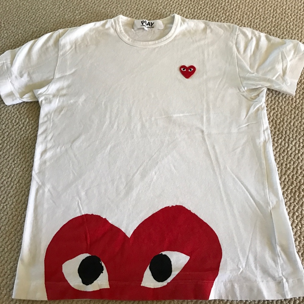 Comme Des Garçons Play Heart T shirt