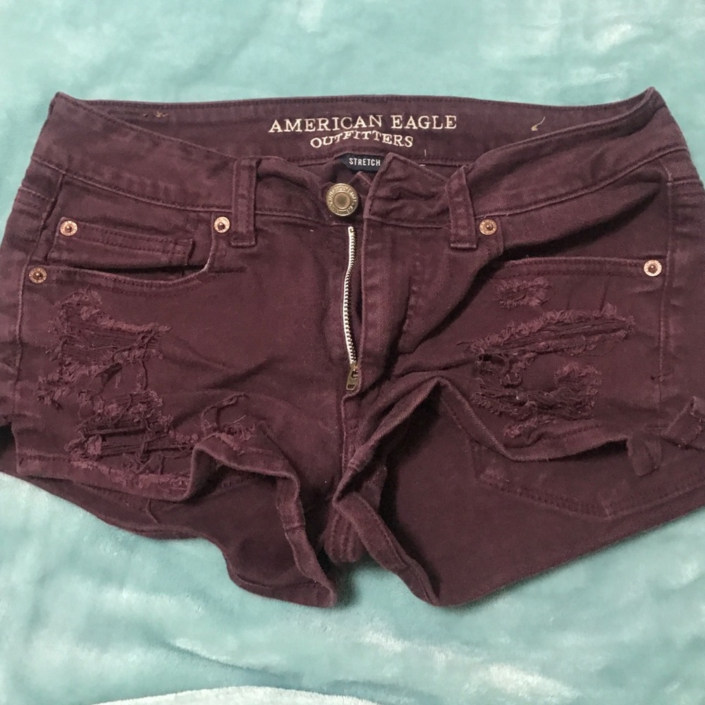 American eagle distressed shorts