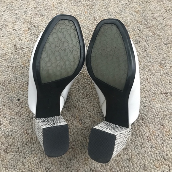 Calvin Klein White Block Mule - Picture 5 of 8