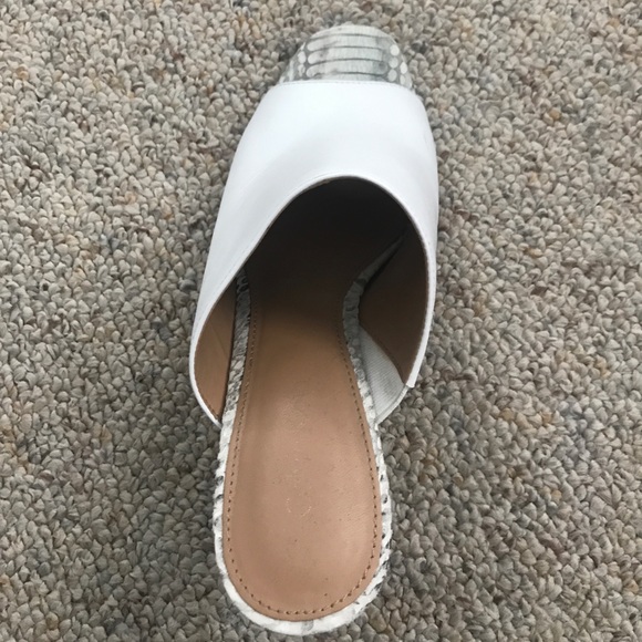 Calvin Klein White Block Mule - Picture 7 of 8