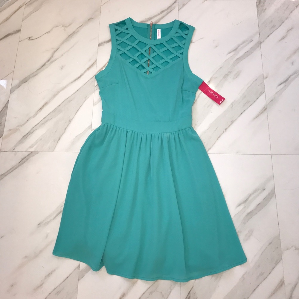 💙💚NWT A-Line AQUA DRESS💚💙
