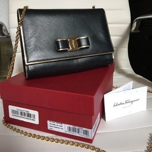 Salvatore Ferragamo Miss Vara Bow Mirror Crossbody