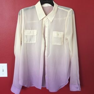 Lilac and cream ombré blouse!!