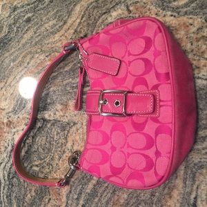 Authentic Pink Coach Mini Bag