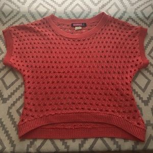 Pretty pink knit sweater