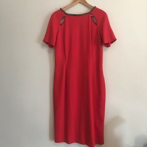 Red Dress with Cutouts