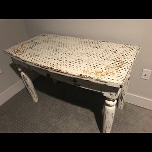 Antique vintage tan desk
