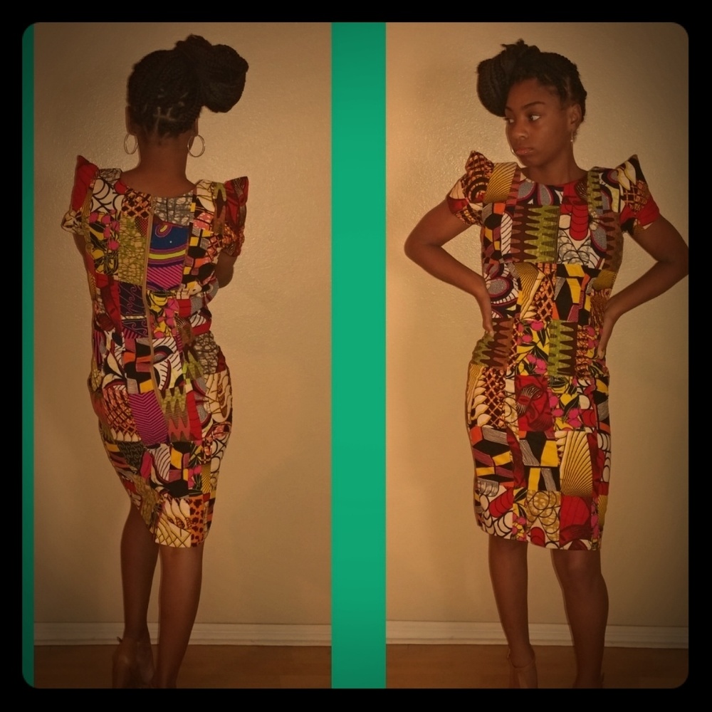 African print dress