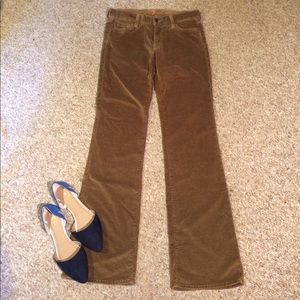 7 for all mankind velvet bootcut pants