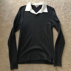 Burberry Men's Wool Sweater w/ Collar Slim size S