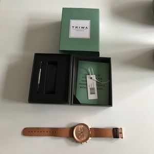 TRIWA "Nevil" Rose Gold Plated Chrono Watch