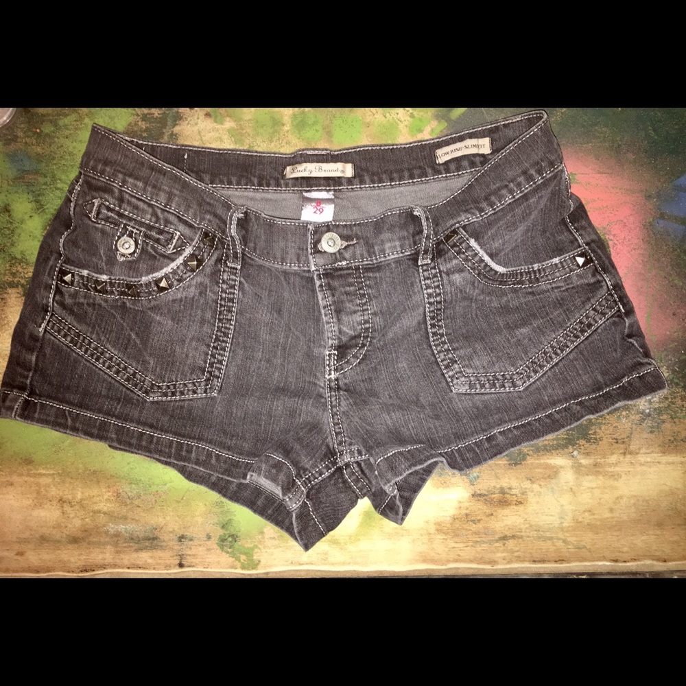 Black Lucky Brand Studded Shorts