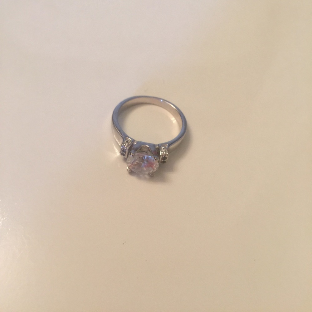 Faux diamond wedding ring