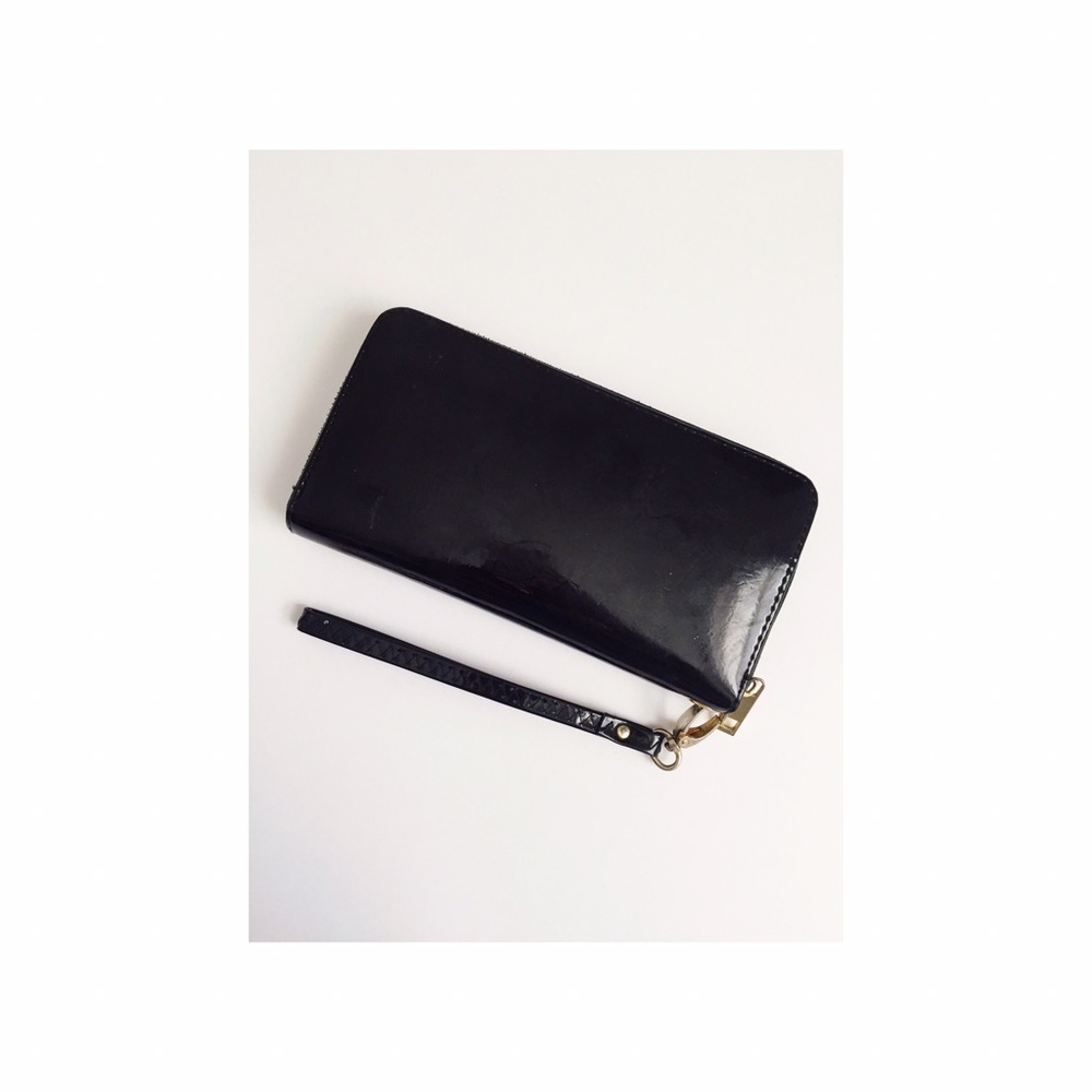 Black Patent Wallet