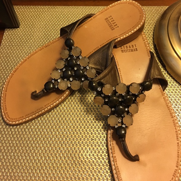 Stuart Weitzman glitzy sandals - Picture 1 of 4