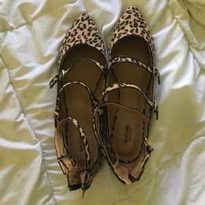 cheetah print Ballet Flats size 10