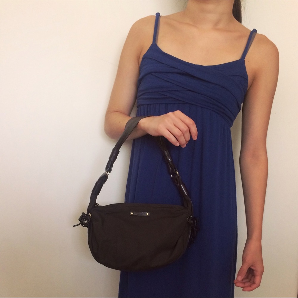 KATE SPADE brown nylon shoulder bag
