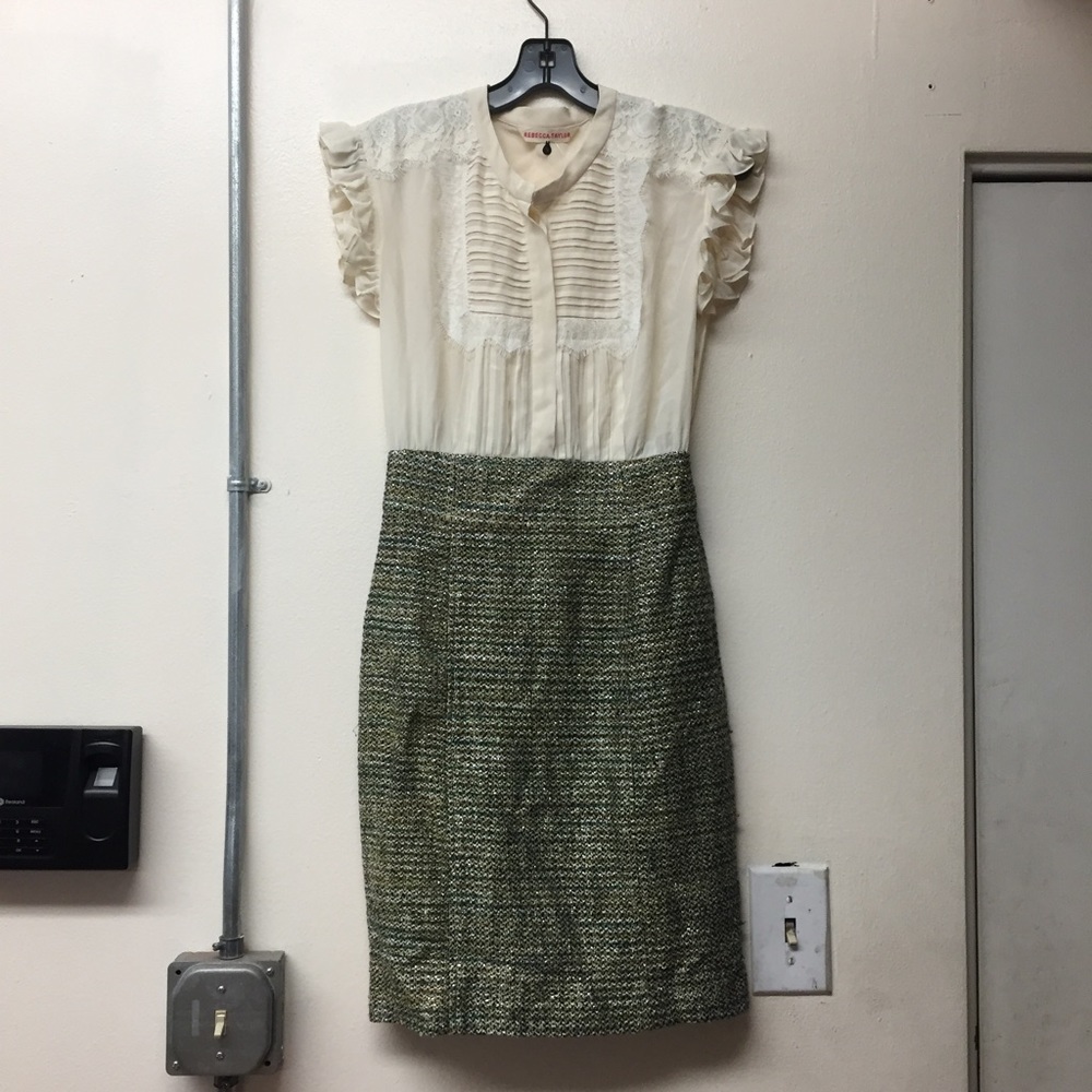 NWOT Rebecca Taylor Silk Lace Dress